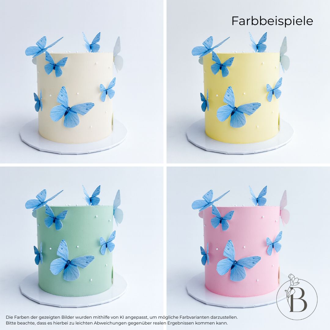 Minitorte - Schmetterlinge blau