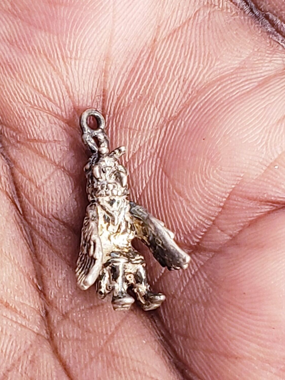 Vintage Sterling Silver Native American Shaman Medicine Man Pendant Charm