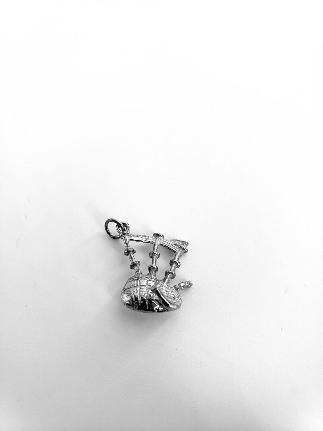 Vintage Irish/Scottish Bagpipe 925 Sterling Silver 3D Charm Pendant