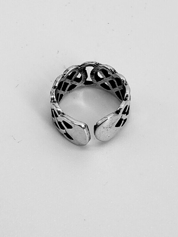Sterling Silver Celtic Knot Style Adjustable Toe Ring