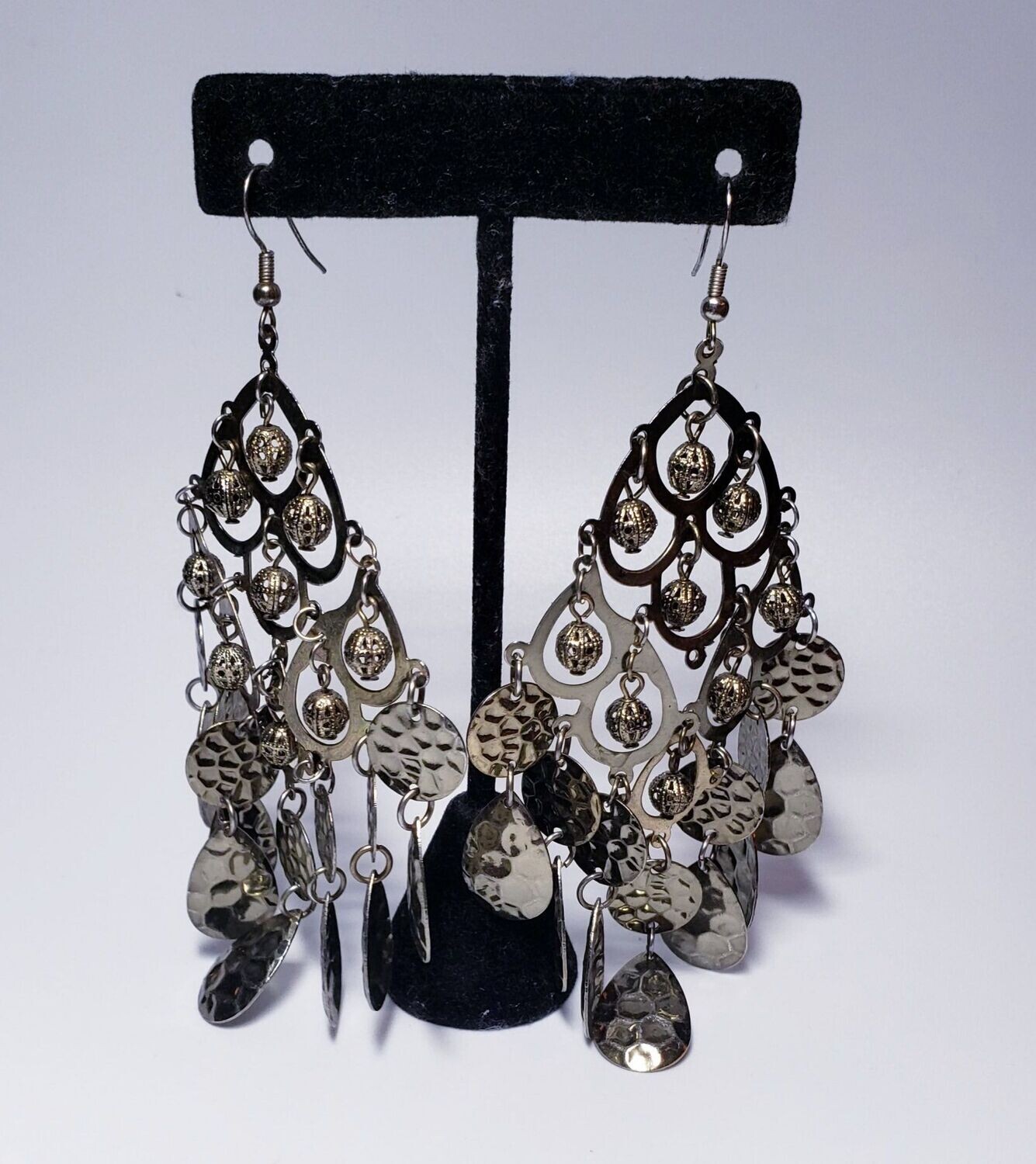 Beautiful Peacock Style Chandelier Dangling Earings