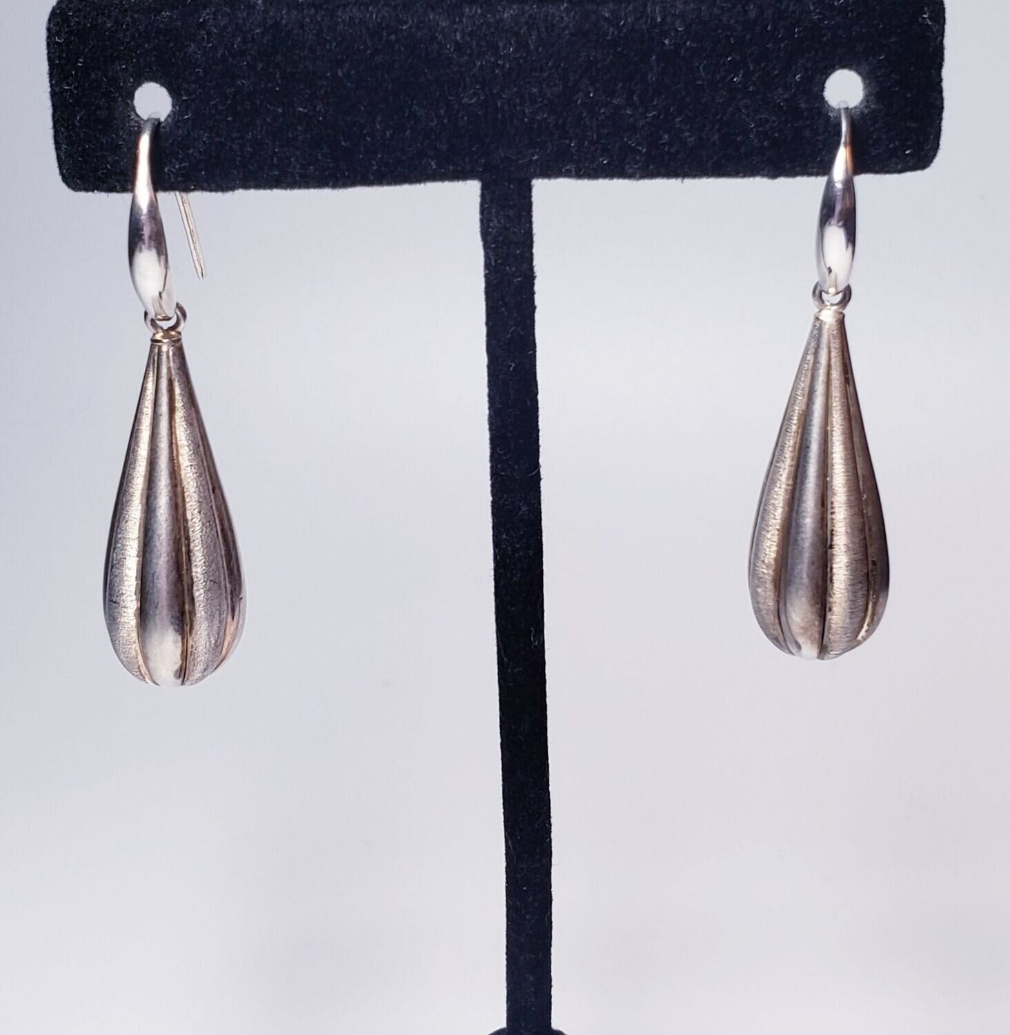 Fluted Hot Air Balloon /Carnival Style Dangle Earrings