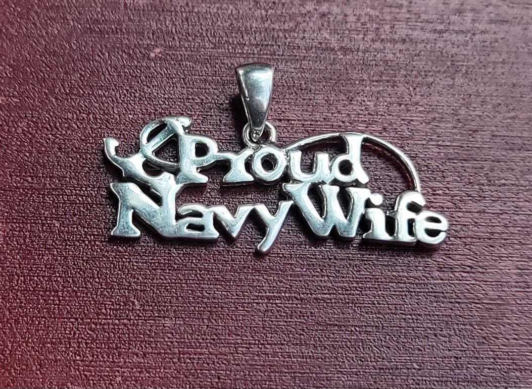 Proud Navy Wife Charm Pendant Proud Navy Wife Charm Pendant