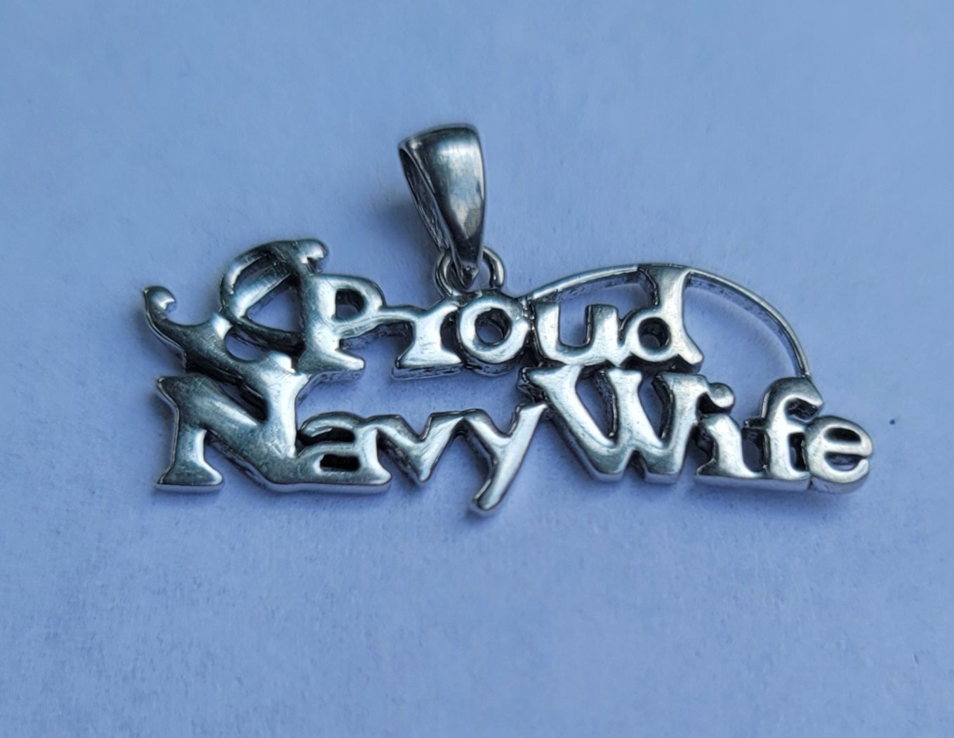 Proud Navy Wife Charm Pendant