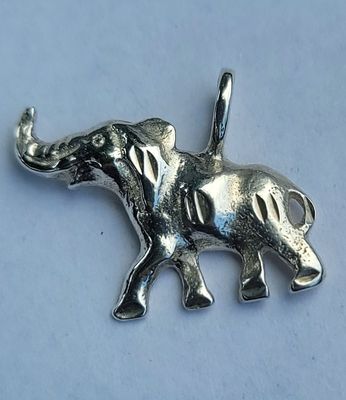 Elephant Sterling Silver Pendant