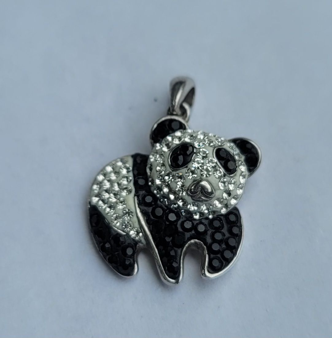 Panda Bear ?Sterling Silver Charm Pendant