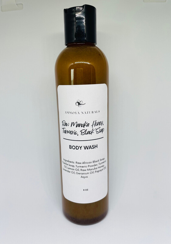 Raw Manuka Honey Turmeric Black Soap Body Wash