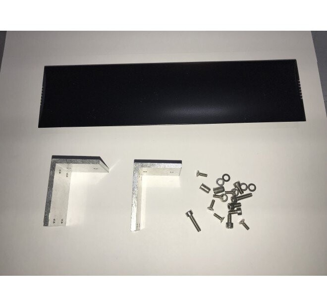 T7972N Capot noir fixation ferme-porte Titane PH Technal pièce détachée