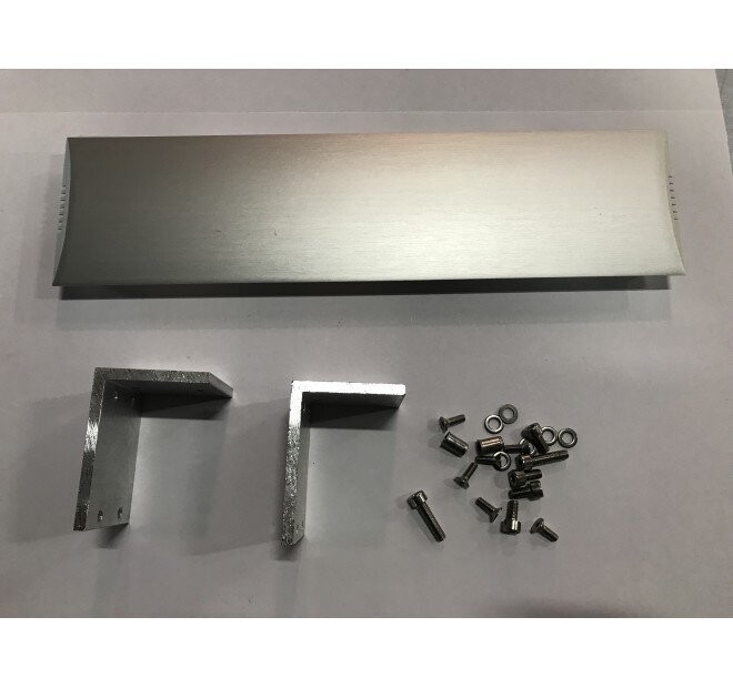 T7972AS Capot argent fixation ferme-porte Titane PH Technal pièce détachée
