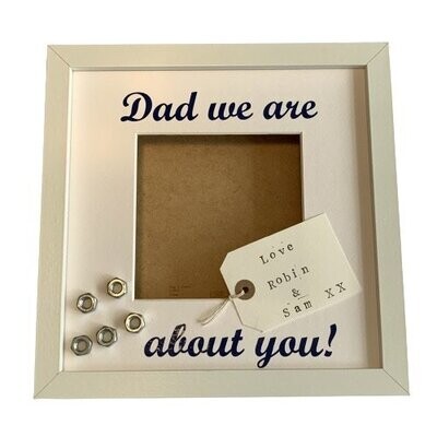 We Are Nuts About You|Personalised Deep Box Photo Frame.