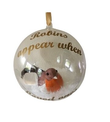 Robins Appear Christmas Bauble|Christmas Tree Decoration