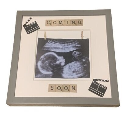Coming Soon Scan Photo Frame|Fantastic Baby Shower Gift.