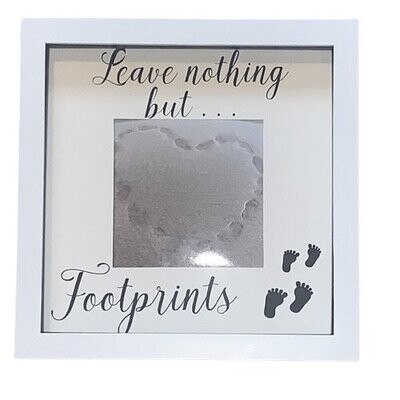 Leave Nothing But Footprints Quote, 10 x 10