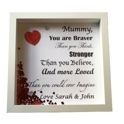 You are braver than you think, stronger than you believe|Personalised Frame
