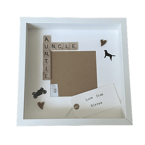 Auntie Uncle Personalised Frame|Customised with message and wording.