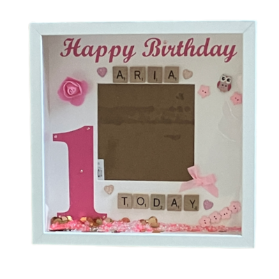 Birthday Age Photo Frame|Personalised with name and age.