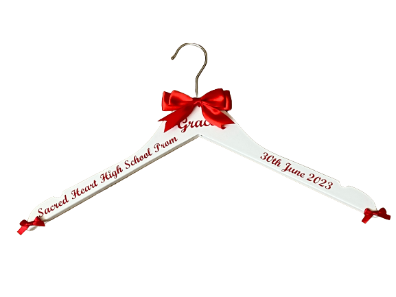 Prom Outfit Hanger|Personalised with Name, Date and School.