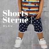 Shorts, Sommerhose für Kinder, Unsiex Blau Sterne, kurze Hose für Jungen und Mädchen, Kinderhose für den Sommer