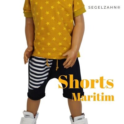 Maritime Shorts für Kinder, kurze Hose Unisex Blau Jungen Mädchen Sommerhose für Kinder und Babys