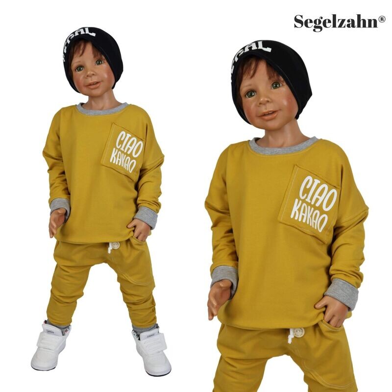 Oversize Pullover Kinder / Sweatshirt / Kind Baby / Senf / Oversized / Pullover / Oberteil / Unisex / Kinderpullover / Sweat / Segelzahn Oversize Pullover Kinder / Sweatshirt / Kind Baby / Senf / Oversized / Pullover / Oberteil / Unisex / Kinderpullover / Sweat / Segelzahn