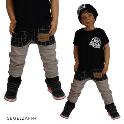 Slim Fit Rippjersey Hose Kinder Rippen - Hose Unisex Kinderhose Jungen Mädchen - Geschenkidee, Einschulung