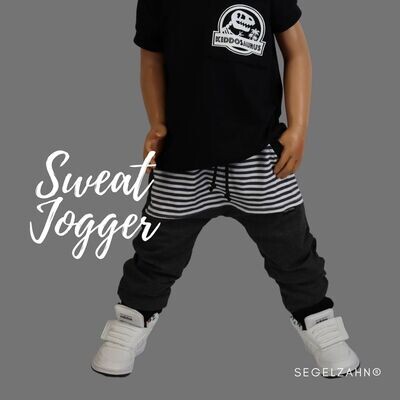 Sweat Jogger Kinder Grau , Unisex Slim Fit Hose Jungen Mädchen Jogginghose