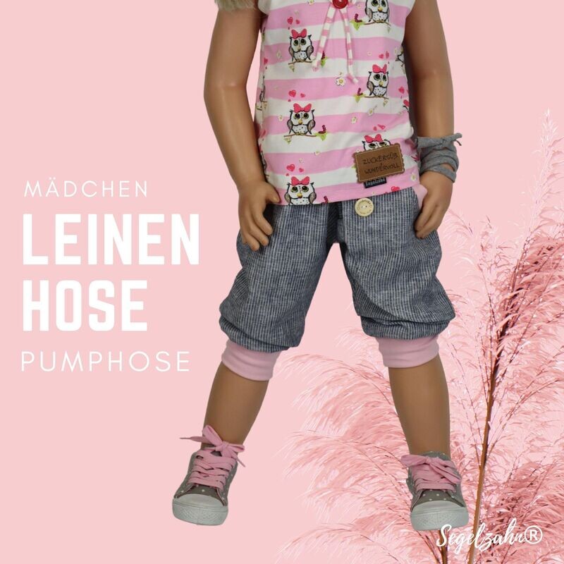 Leinenhose Kinder - kurze Pumphose Unisex Leinenhose Kinder - kurze Pumphose Unisex