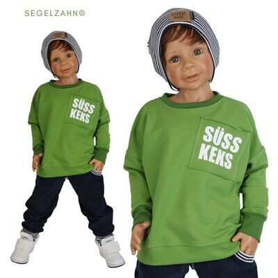 Oversize Sweatshirt Kinder Grün - SÜß KEKS