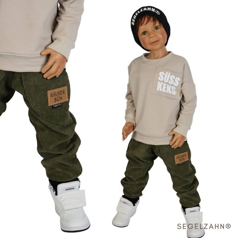 Oversize Sweatshirt Kinder Beige - SÜß KEKS Oversize Sweatshirt Kinder Beige - SÜß KEKS