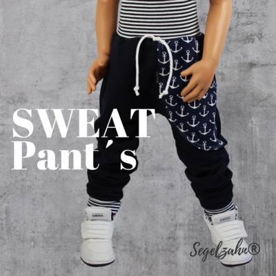 Sweat Hose Kinder Blau - Anker - Slim Fit Jogger Unisex Jungen Mädchen Kinder Baby - Sweathose - Kinderhose - Jogginghose - Pumphose Sweat Hose Kinder Blau - Anker - Slim Fit Jogger Unisex Jungen Mädchen Kinder Baby - Sweathose - Kinderhose - Jogginghose - Pumphose