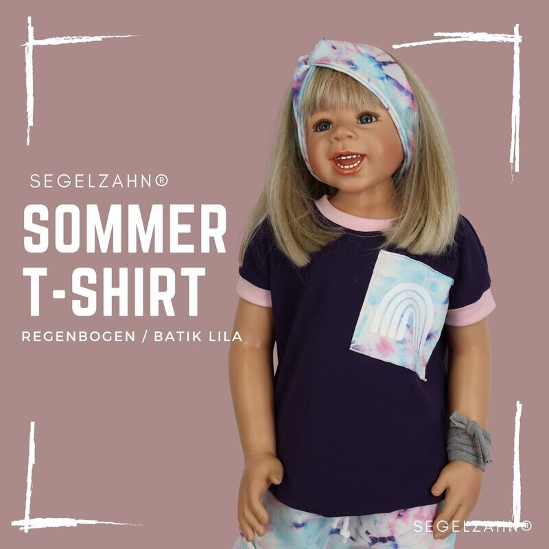 T-Shirt Mädchen Regenbogen Batik Lila - Sommershirt Kind Baby - Oberteil Sweatshirt Mädchenshirt - Segelzahn Kinderkleidung Regenbogenshirt T-Shirt Mädchen Regenbogen Batik Lila - Sommershirt Kind Baby - Oberteil Sweatshirt Mädchenshirt - Segelzahn Kinderkleidung Regenbogenshirt