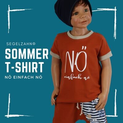 T-Shirt Kinder Statementshirt Unisex Jungen Mädchen Oberteil Kind Baby Sweatshirt kurzarm Segelzahn Kinderkleidung Kurzarmshirt Sommer