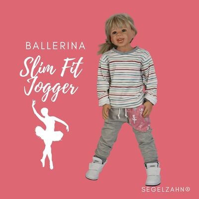 Slim Fit Hose Mädchen / Ballerina / Sweat Jogger Grau / warm / Kind Baby Sweathose / Hosen / Mädchenhose / Segelzahn Kinderkleidung