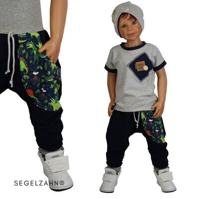 ACMEDE Baby Sommerhosen 3er Pack - Leichte Baumwoll-Jogginghosen Mit Dino-Print Für Jungen 1-5 Jahre