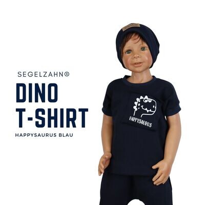 Dino T-Shirt Kinder Blau Unisex Dinosaurier Shirt für Jungen und Mädchen - Segelzahn Oberteile für den Sommer