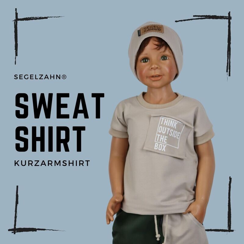Tshirt Unisex Beige - statement Shirt für Jungen und Mädchen - Segelzahn think outside the box- Kindershirt - Oberteile - Sommer für Kind und Baby Tshirt Unisex Beige - statement Shirt für Jungen und Mädchen - Segelzahn think outside the box- Kindershirt - Oberteile - Sommer für Kind und Baby