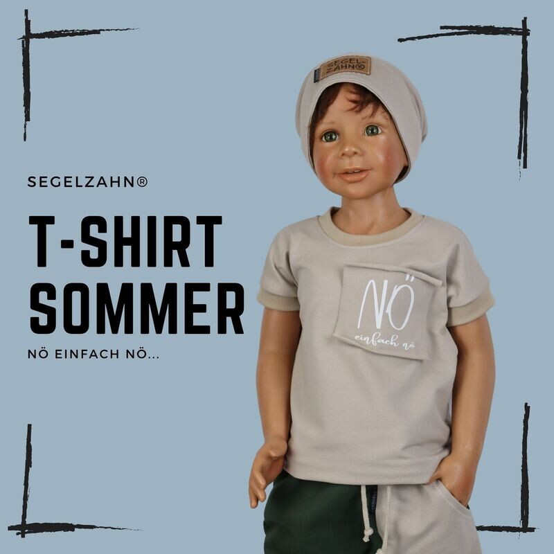 T-Shirt Beige Kinder Unisex Sommershirt für Jungen und Mädchen, Kind Baby Oberteil - statement Shirt mit frechem Spruch von Segelzahn T-Shirt Beige Kinder Unisex Sommershirt für Jungen und Mädchen, Kind Baby Oberteil - statement Shirt mit frechem Spruch von Segelzahn