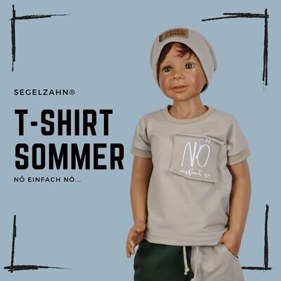 T-Shirt Beige Kinder Unisex Sommershirt für Jungen und Mädchen, Kind Baby Oberteil - statement Shirt mit frechem Spruch von Segelzahn