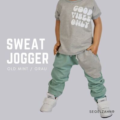 Sweat Jogger Kinder - Slim Fit Hose Kind Baby - Jogginghose Jungen Mädchen Unisex - Kinderhose - Segelzahn - Kinderkleidung
