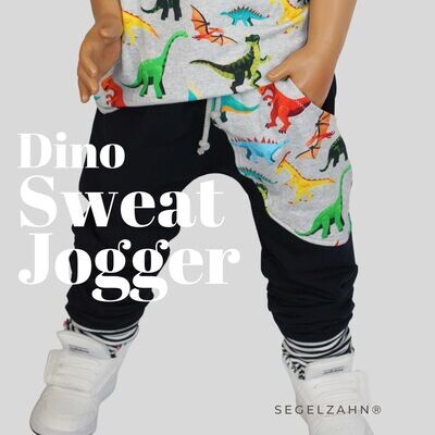 Sweat Jogger Kinder Dino Hose Kind Baby Jungen Slim Fit Jogger Jogginghose / Segelzahn Kinderkleidung Sweathose Blau