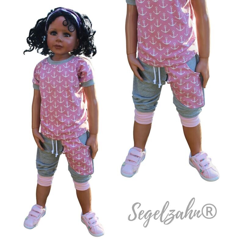 Pumphose Mädchen, kurze Hose Grau Kind Baby Anker Altrosa Segelzahn Kinderkleidung Mädchenhose Sommerhose Ankerhose dreiviertel Hosen Sommer Pumphose Mädchen, kurze Hose Grau Kind Baby Anker Altrosa Segelzahn Kinderkleidung Mädchenhose Sommerhose Ankerhose dreiviertel Hosen Sommer