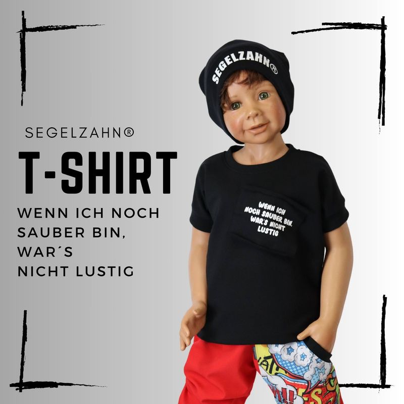 T-Shirt mit Spruch Kinder Schwarz - Junge Mädchen Sommershirt Oberteil Sweatshirt Segelzahn Kinderkleidung Kindershirt tshirt kurzarmshirt T-Shirt mit Spruch Kinder Schwarz - Junge Mädchen Sommershirt Oberteil Sweatshirt Segelzahn Kinderkleidung Kindershirt tshirt kurzarmshirt