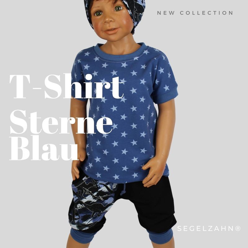 Kindershirt, kurzarm Sommershirt Unisex Blau Sterne Rauchblau Segelzahn Kinderkleidung Oberteil Sommer Sweatshirt Junge Mädchen Kind Baby Kindershirt, kurzarm Sommershirt Unisex Blau Sterne Rauchblau Segelzahn Kinderkleidung Oberteil Sommer Sweatshirt Junge Mädchen Kind Baby