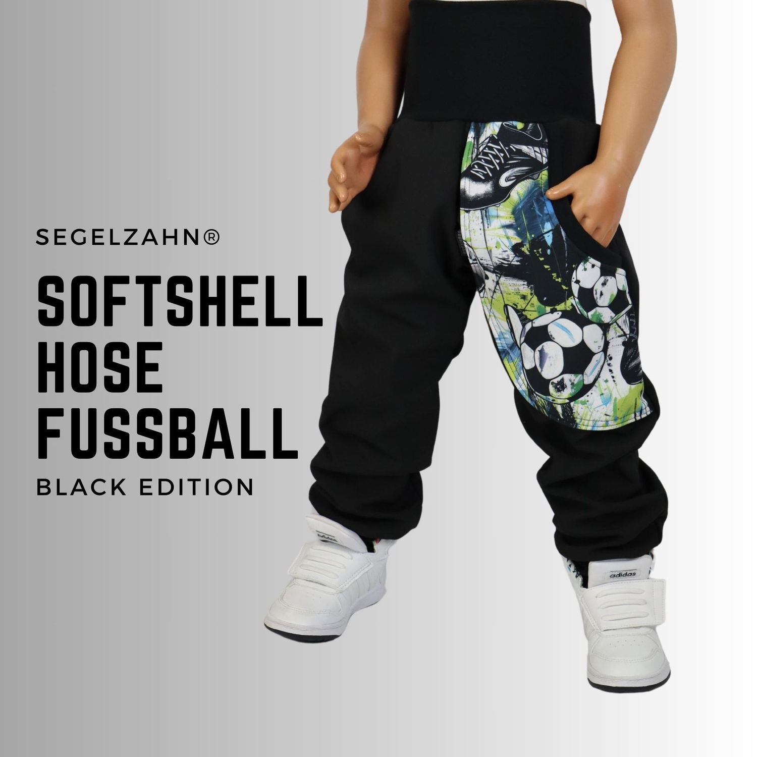 Softshellhose Kinder Fussball Regenhose Schwarz gefüttert Jungen Pumphose Fußball  Matschhose warm Regenhose Outdoorhose Segelzahn Hosen