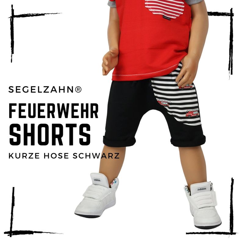 Shorts Feuerwehr Schwarz, kurze Hose Kind Baby Sommerhose, Feuerwehrhosen Kinder Segelzahn Kinderkleidung Sommerkleidung Hosen kurz Shorts Feuerwehr Schwarz, kurze Hose Kind Baby Sommerhose, Feuerwehrhosen Kinder Segelzahn Kinderkleidung Sommerkleidung Hosen kurz