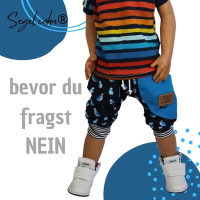 Pumphose Kinder, kurze Hose unisex Junge Mädchen Kind Baby Sommerhose Segelzahn Kinderkleidung Mitwachshose Shorts Blau Türkis mit Spruch Pumphose Kinder, kurze Hose unisex Junge Mädchen Kind Baby Sommerhose Segelzahn Kinderkleidung Mitwachshose Shorts Blau Türkis mit Spruch