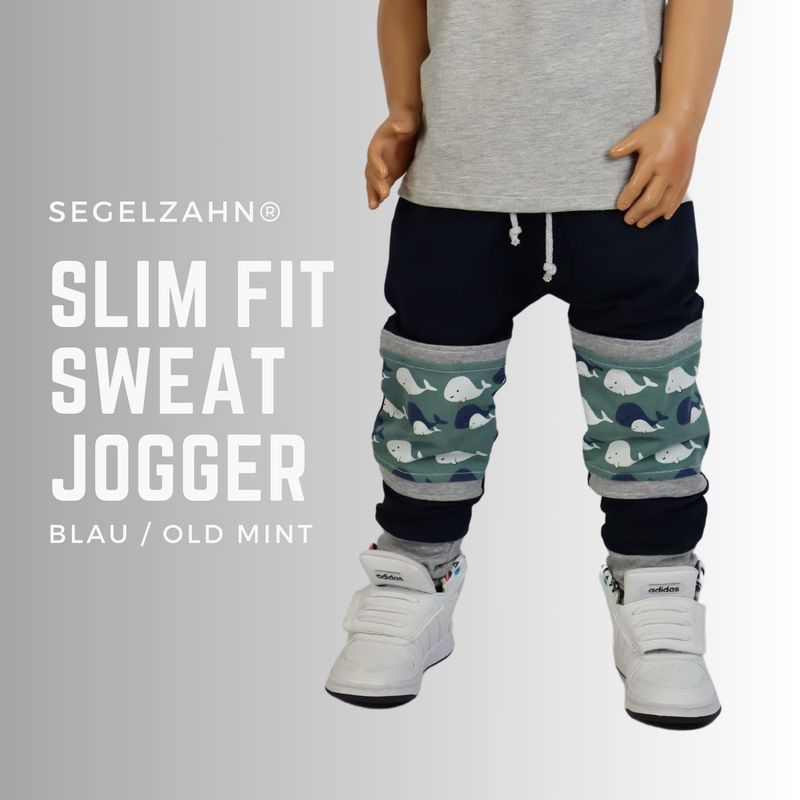 Slim Fit Sweat Hose Kinder Blau Wale Maritim Old Mint, Unsiex Kinderhose, Jogginghose, Sweathose, Segelzahn Kinderkleidung Hosen Jungen Kind Slim Fit Sweat Hose Kinder Blau Wale Maritim Old Mint, Unsiex Kinderhose, Jogginghose, Sweathose, Segelzahn Kinderkleidung Hosen Jungen Kind