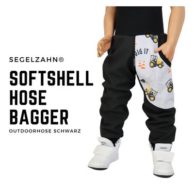 Softshellhose Kinder Bagger Schwarz, Regenhose gefüttert Unisex Kind Baby Junge Mädchen, warme Matschhose, Buddelhose, Outdoorhose Segelzahn Softshellhose Kinder Bagger Schwarz, Regenhose gefüttert Unisex Kind Baby Junge Mädchen, warme Matschhose, Buddelhose, Outdoorhose Segelzahn