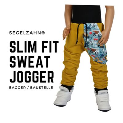 Slim Fit Sweat Jogger, Kinderhose Senf Gelb Bagger Baustelle, Jogginghose Unisex Junge Mädchen Kind Baby Sweathose Segelzahn Kinderkleidung Slim Fit Sweat Jogger, Kinderhose Senf Gelb Bagger Baustelle, Jogginghose Unisex Junge Mädchen Kind Baby Sweathose Segelzahn Kinderkleidung