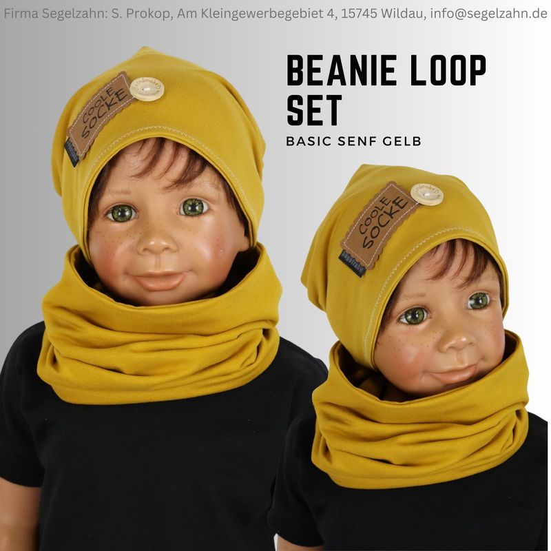 Beanie Loop Set Kinder Mütze Schal einfarbig schlicht, Senf Jungen Mädchen Kind Baby Mützen Sets Segelzahn Kinderkleidung Übergang Winter Beanie Loop Set Kinder Mütze Schal einfarbig schlicht, Senf Jungen Mädchen Kind Baby Mützen Sets Segelzahn Kinderkleidung Übergang Winter